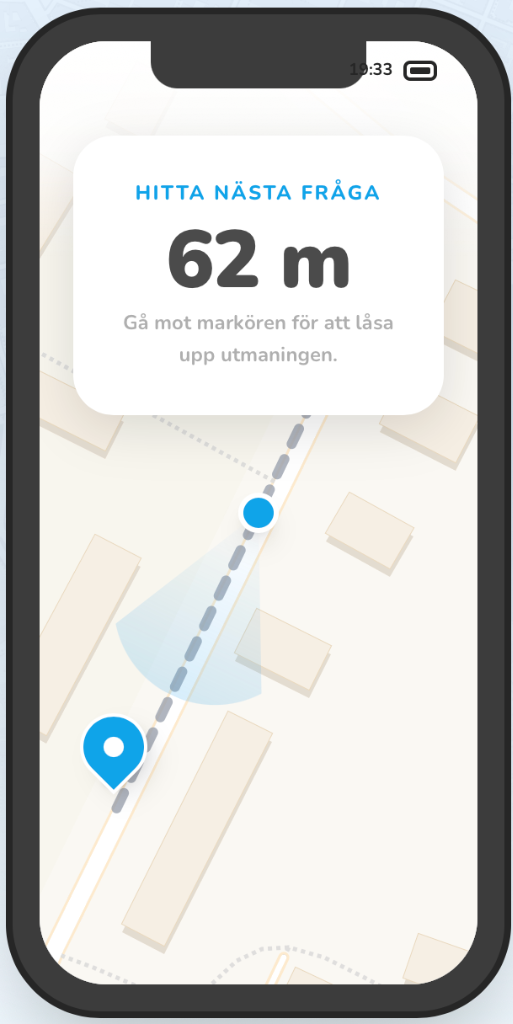 Skapa digital tipspromenad mobilvy